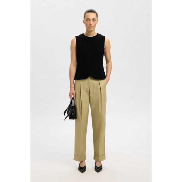 Selected Damen Darla Strickweste mit Knopf