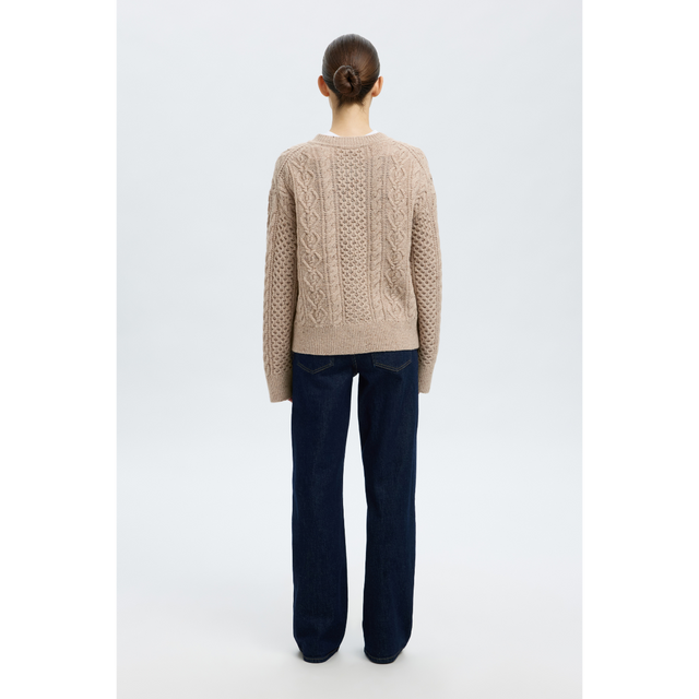 Selected Femme – Nelly – Strickjacke mit Rundhalsausschnitt