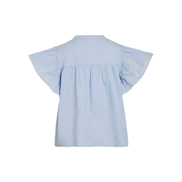VILA Laurel S/S V-Neck Top/Ka