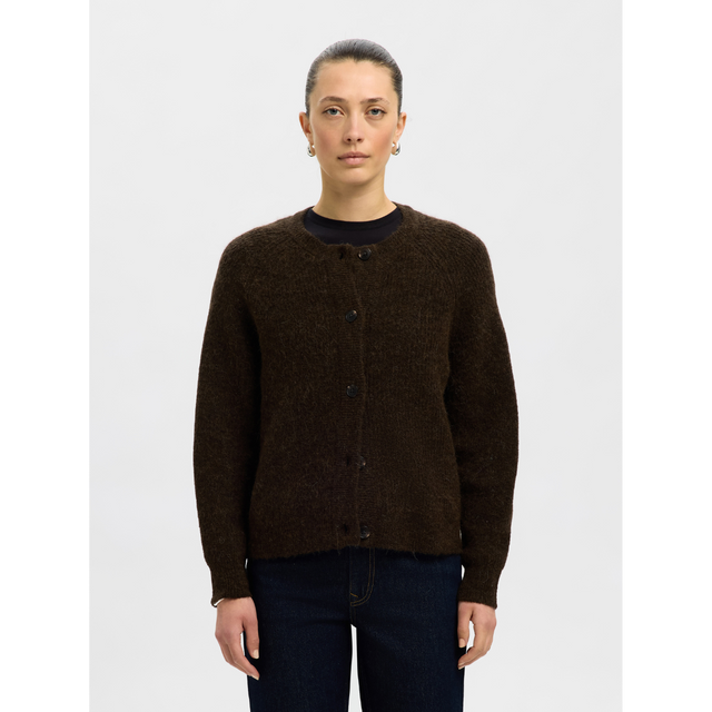 Selected Damen-Lulu LS Strick-Kurzcardigan
