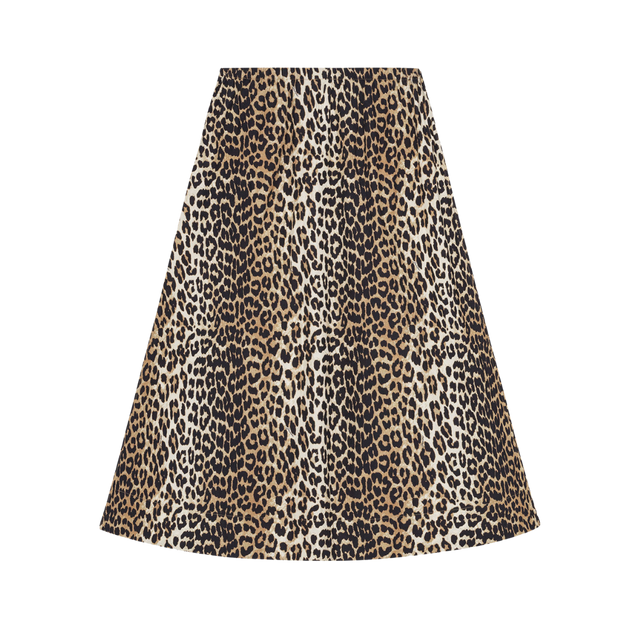 Ganni Printed Cotton Maxi Skirt
