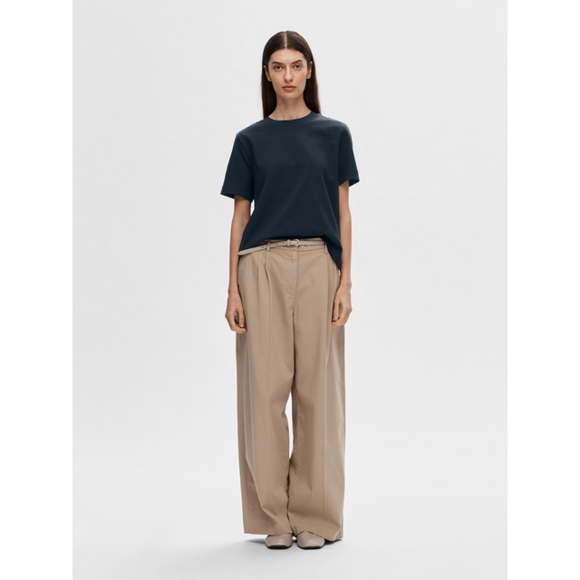 Selected Damen T-Shirt Essential SS Boxy Tee Noos