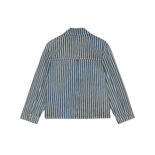 Ganni Light Stripe Denim Jacket