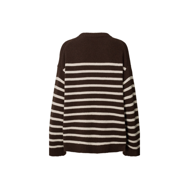 Gai Lisva Barbera gestreifter Lammwollpullover