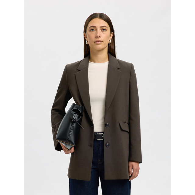 Selected Damen-Frita LS Relaxed Blazer Mel No