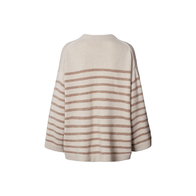 Gai Lisva Barbera gestreifter Lammwollpullover