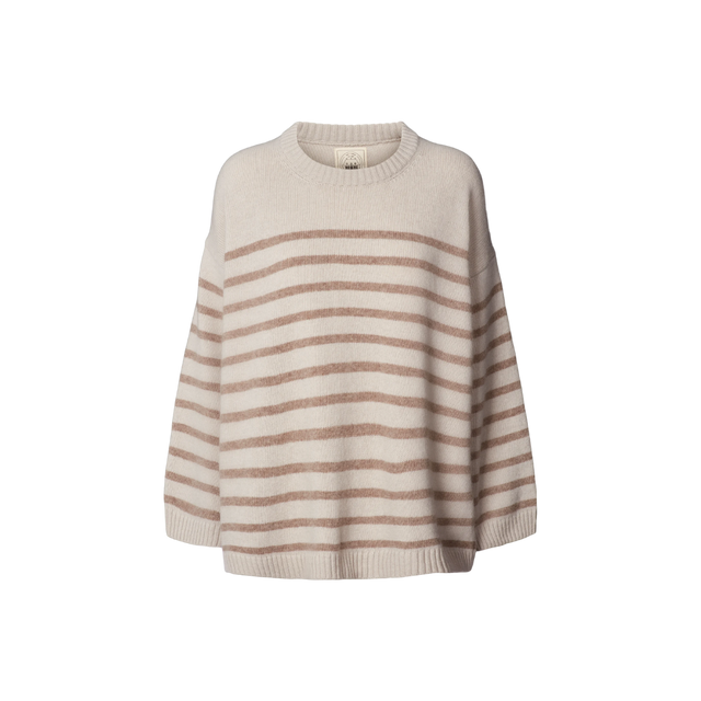 Gai Lisva Barbera gestreifter Lammwollpullover