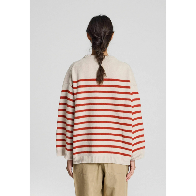 Gai Lisva Barbera gestreifter Lammwollpullover