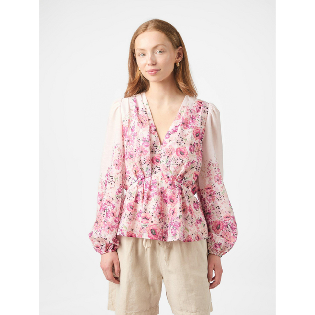 Neo Noir Fie Bluse mit Blumendruck