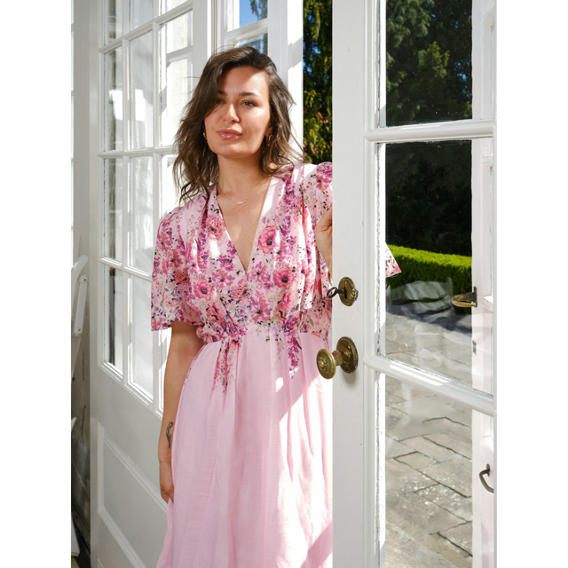 Neo Noir Serna Flower Print Dress