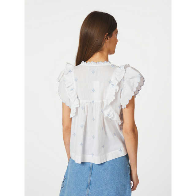 Neo Noir Jayla Embroidery Top