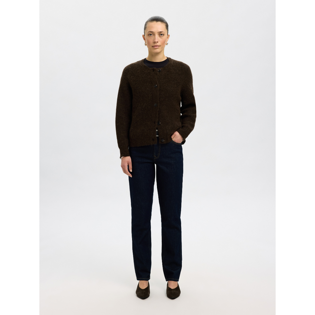 Selected Damen-Lulu LS Strick-Kurzcardigan
