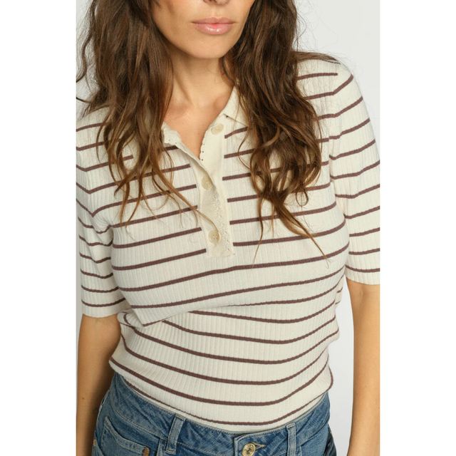 Mos Mosh Caliz Stripe SS Strick