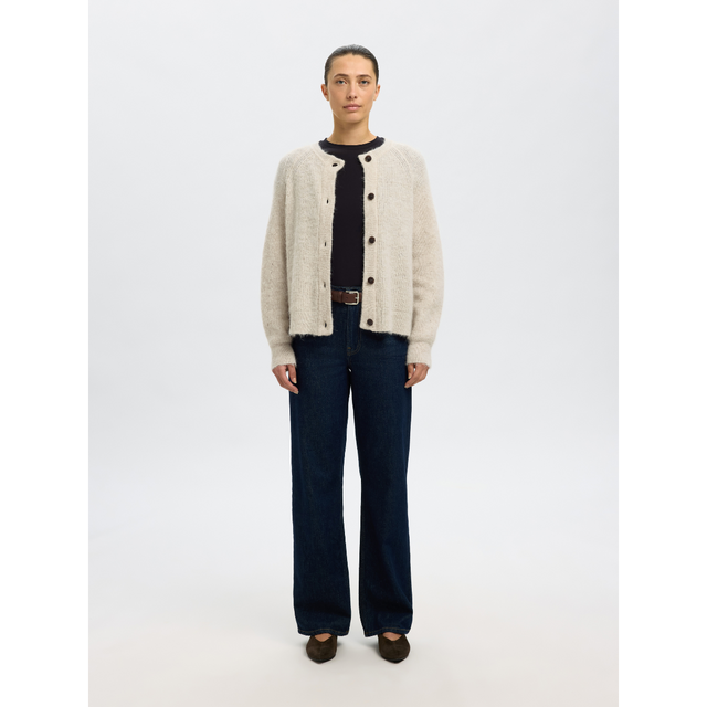 Selected Damen-Lulu LS Strick-Kurzcardigan
