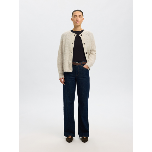 Selected Damen-Lulu LS Strick-Kurzcardigan