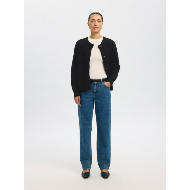 Selected Damen-Lulu LS Strick-Kurzcardigan
