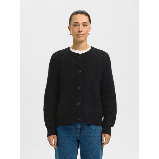 Selected Damen-Lulu LS Strick-Kurzcardigan