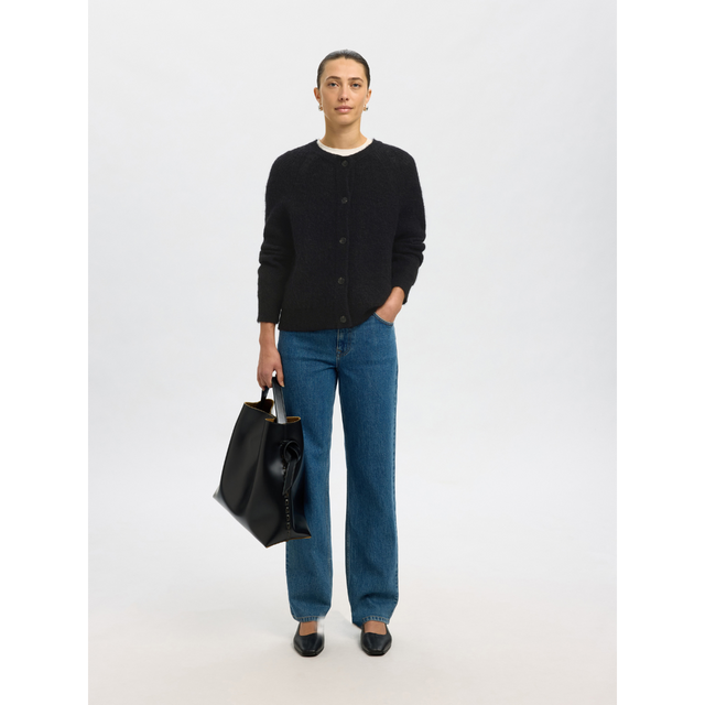Selected Damen-Lulu LS Strick-Kurzcardigan