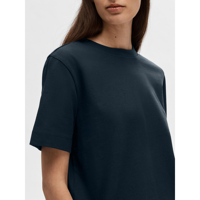 Selected Damen T-Shirt Essential SS Boxy Tee Noos