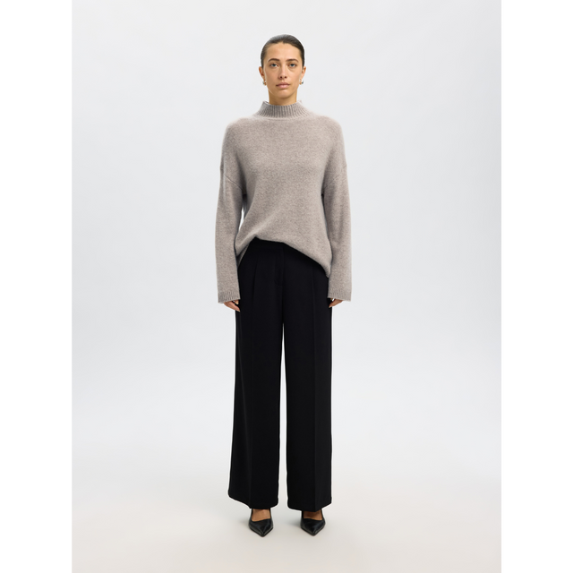Selected Damen – Cille Kaschmirmischung mit hohem Kragen