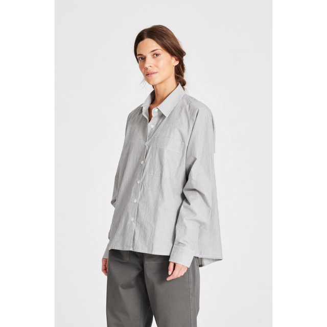 Gai Lisva Bella Raglan Striped Poplin Shirt