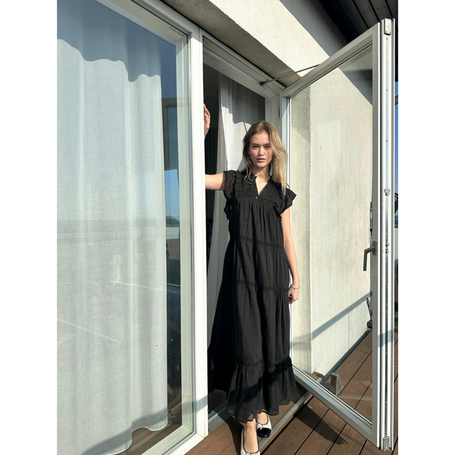 Neo Noir Ankita S Voile-Kleid