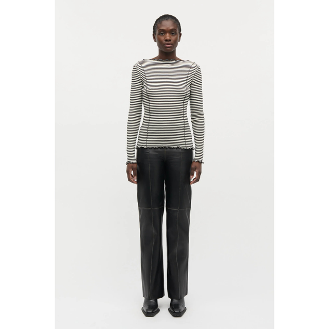 Mads Nørgaard Baumwoll-Streifen-Siri-Top