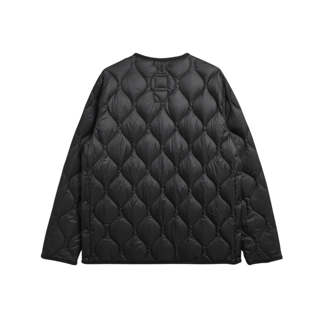 Taion Military-Daunenjacke mit Rundhalsausschnitt