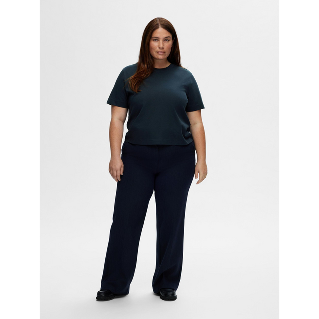 Selected Damen T-Shirt Essential SS Boxy Tee Noos