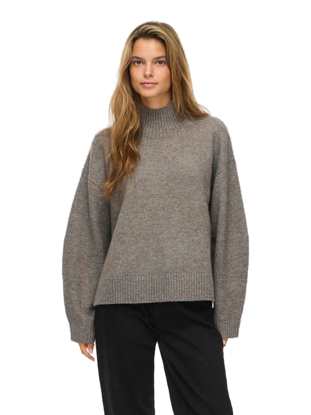 VILA Sia L/S High Neck Knit Pullover