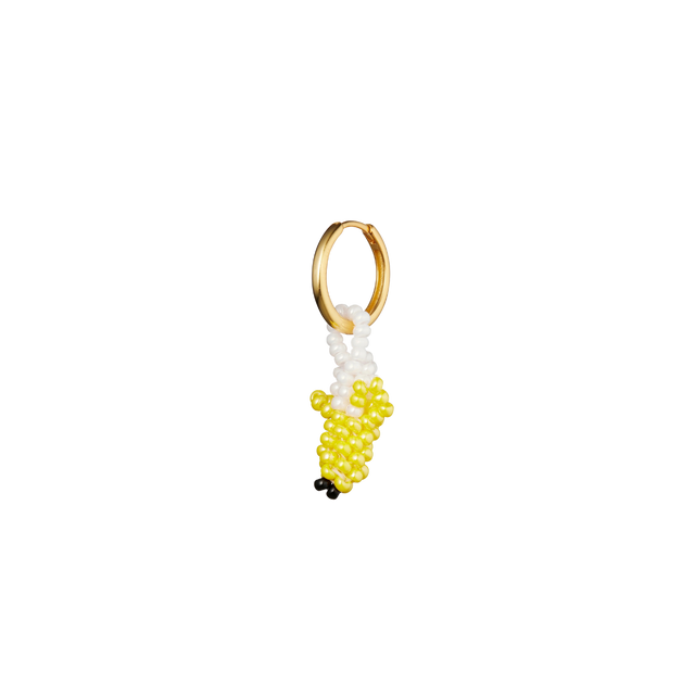 Pura Utz Ørering Beaded Mini Earring Hinge Hoop