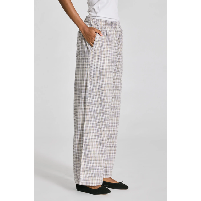 Gai Lisva Christine Checkered Poplin Pant