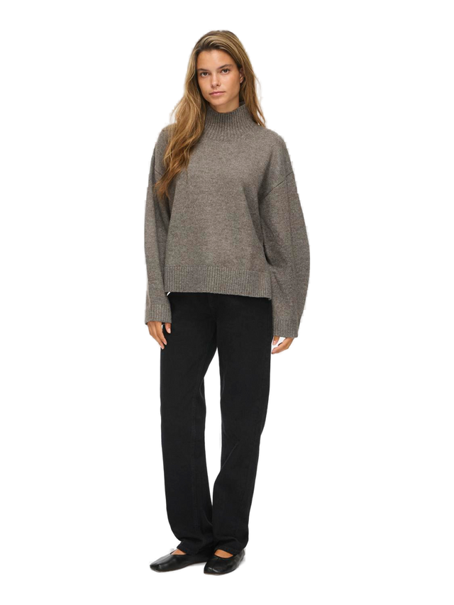 VILA Sia L/S High Neck Knit Pullover