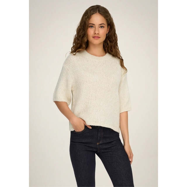 JDY Dicte S/S Pull O-Neck KNT Noos