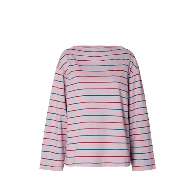 Selected Women Polly LS Boatneck Striped Tee