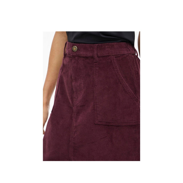 VILA Vifrost Corduroy A-line HW Skrirt