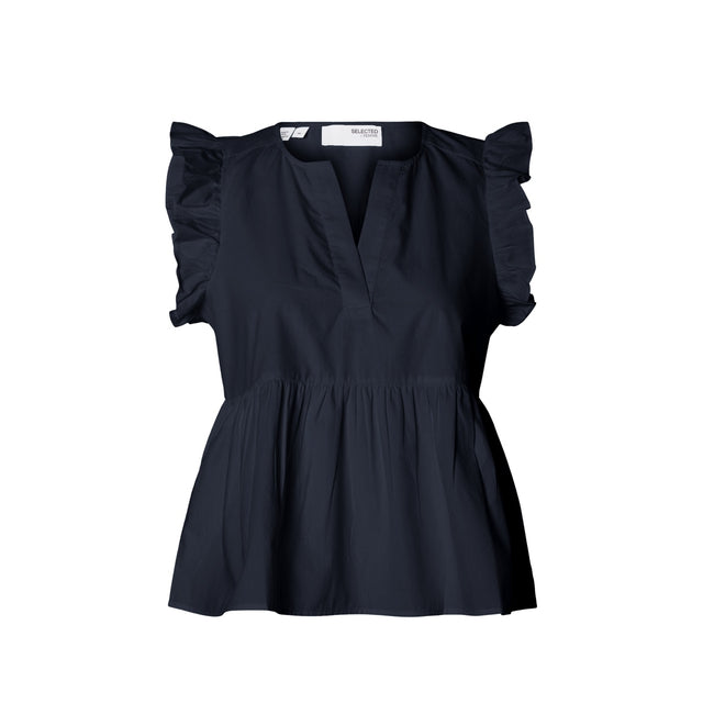 Smuk Blair Ida Top fra Selected Women - dark sapphire