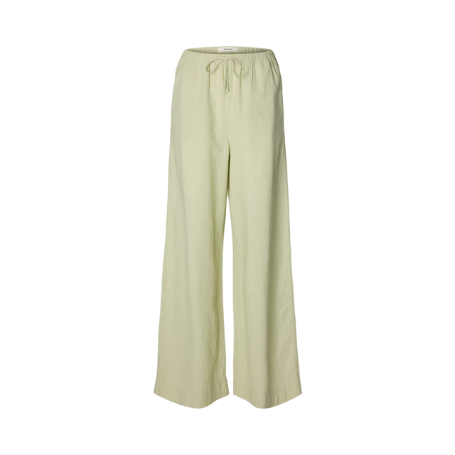 Selected Women Luisa MW Wide Linen Blend Pant