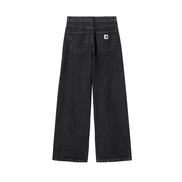 loose-fit-carhartt-bukser-forvasket-sort-lille-carhartt-logo-på-baglomme-ses-bagfra