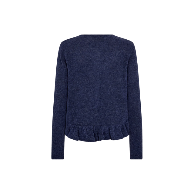 Mape Alice Strikcardigan i en smuk blå farve fra Mosh Mosh - bag