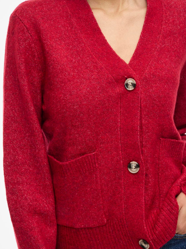 VILA-Vimiraz V-Ausschnitt Langarm-Strickjacke