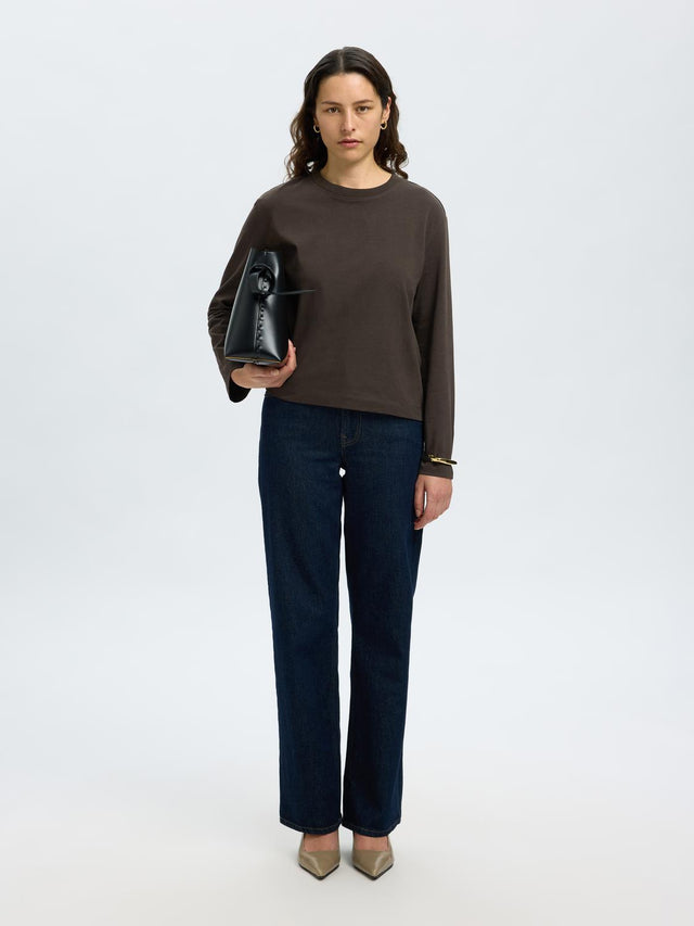 Ausgewähltes Damen-Slfessential LS Boxy Tee