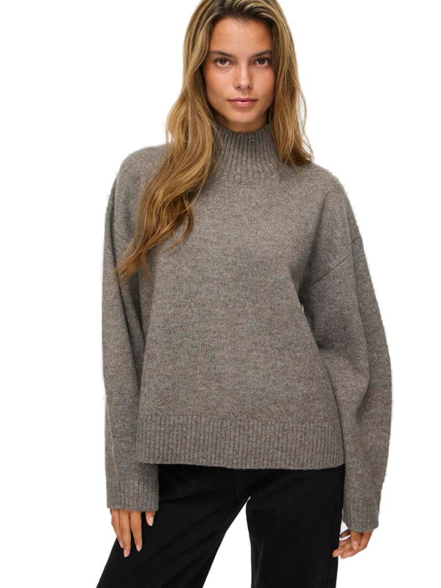 VILA Sia L/S High Neck Knit Pullover
