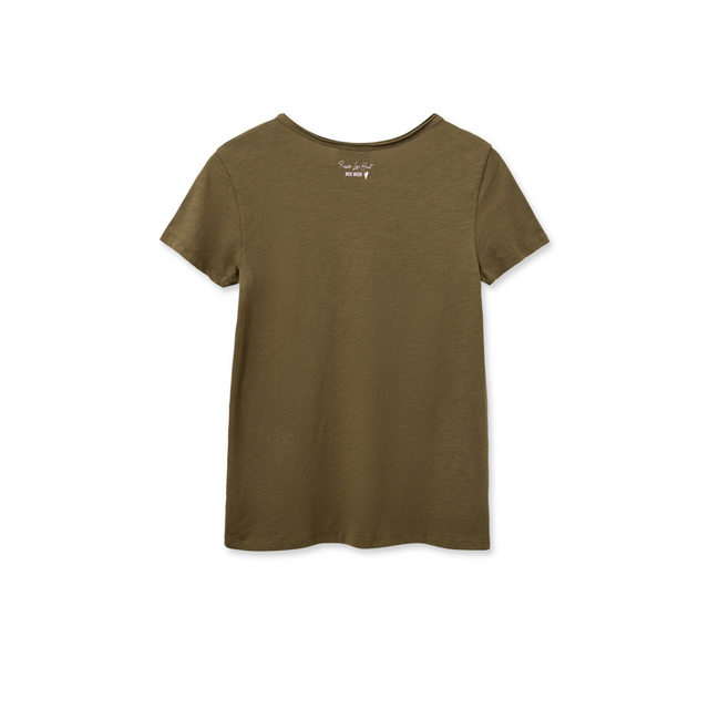 Mos Mosh MMTulli Basic-T-Shirt mit V-Ausschnitt