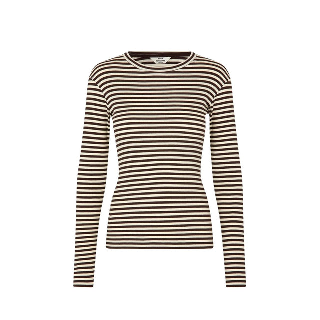 Mads Nørgaard 2x2 Cotton Stripe Tuba Tee LS - Prinsesse2ben