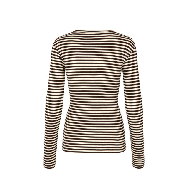 Mads Nørgaard 2x2 Cotton Stripe Tuba Tee LS - Prinsesse2ben