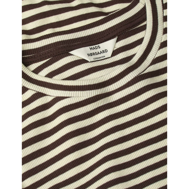 Mads Nørgaard 2x2 Cotton Stripe Tuba Tee LS - Prinsesse2ben