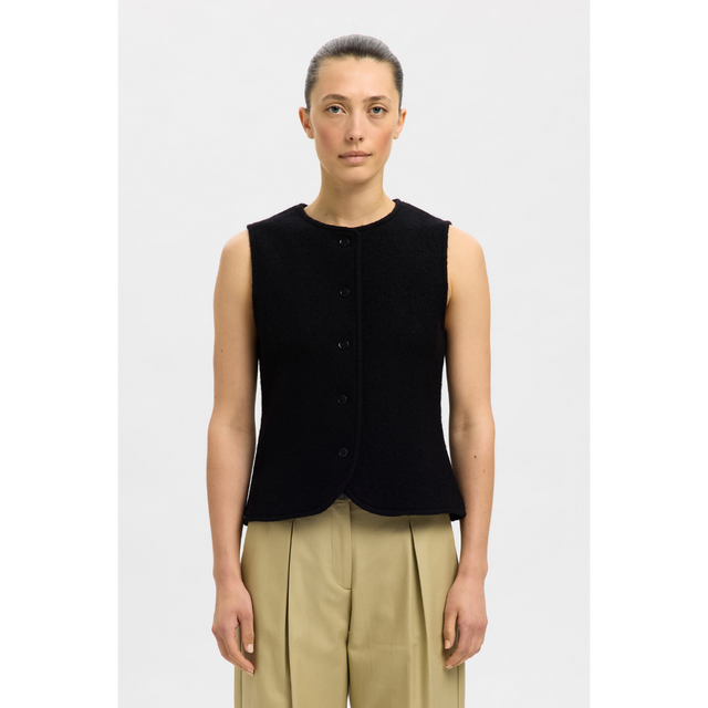 Selected Damen Darla Strickweste mit Knopf