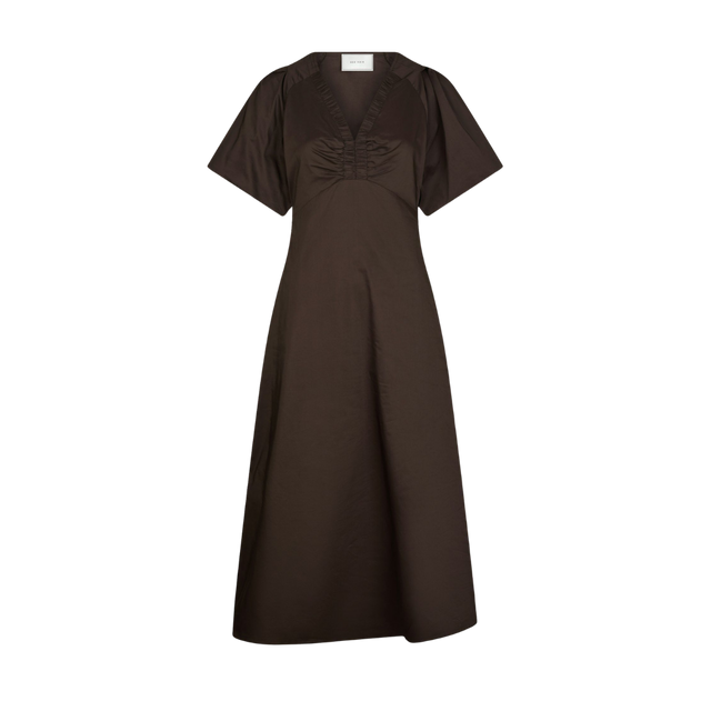 Neo Noir-Illana Popeline-Kleid