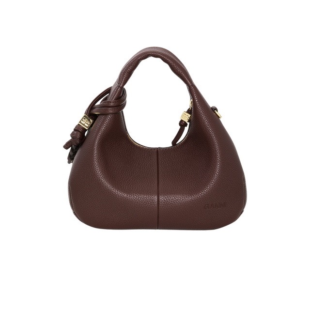 Ganni Hobo Mini genarbt